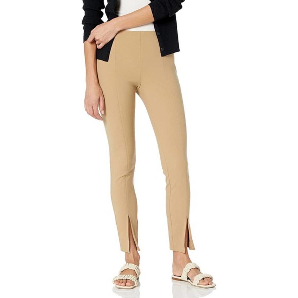 Theory Women's Slit Leggings Eco New Bistretch in Camel Size 10 NWT